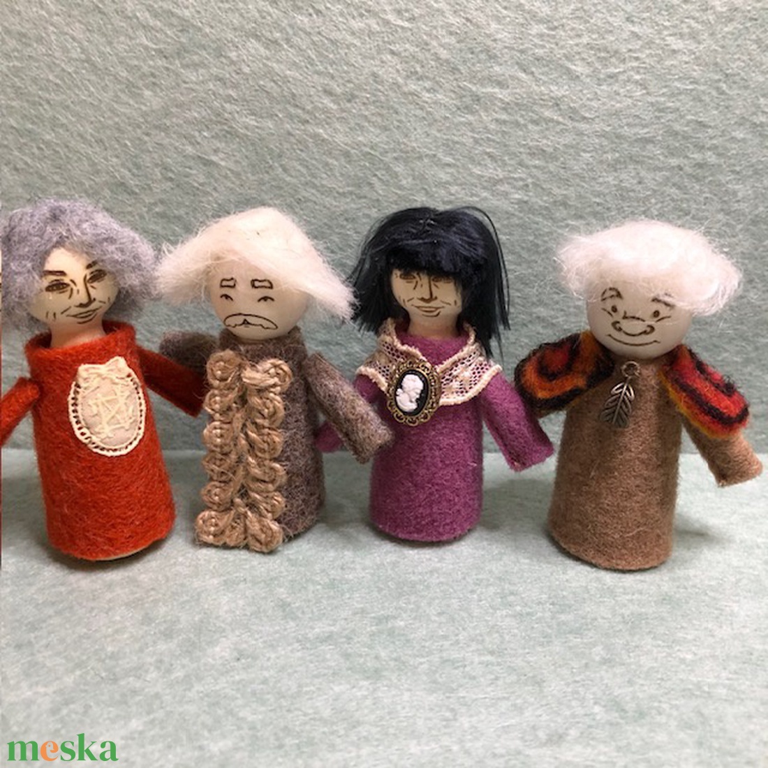 Adventi fababák: nagycsalád - karácsony - adventi díszek - adventi naptár - Meska.hu