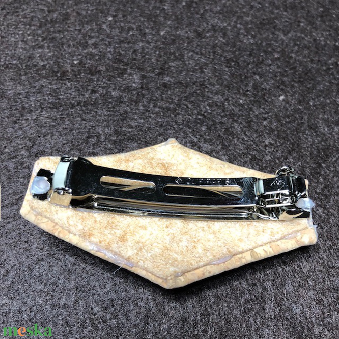 Mandala mintás parafa franciacsat - ruha & divat - hajdísz & hajcsat - hajcsat & hajtű - Meska.hu