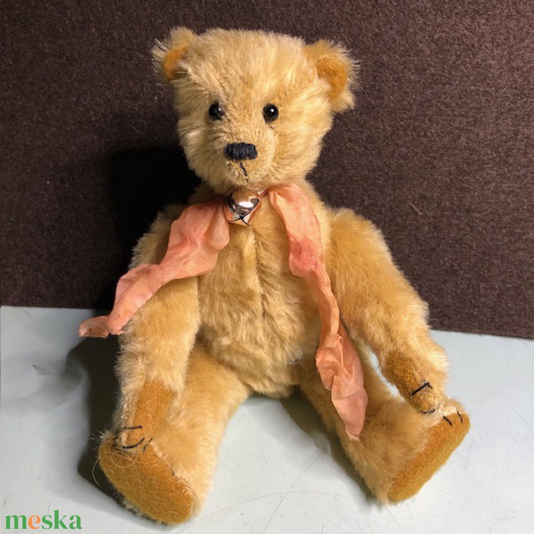 Gyuszkó-keménytalpas mohair mackó - művészet - más gyűjtemények - Meska.hu