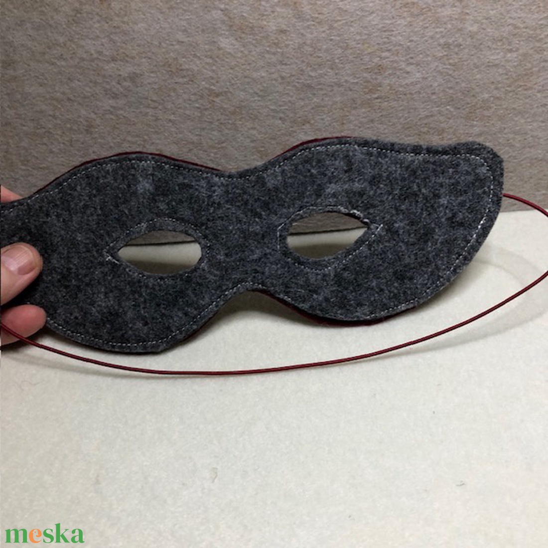 3D-s konfetti mintás filc maszk - ruha & divat - jelmez & álarc - álarc - Meska.hu