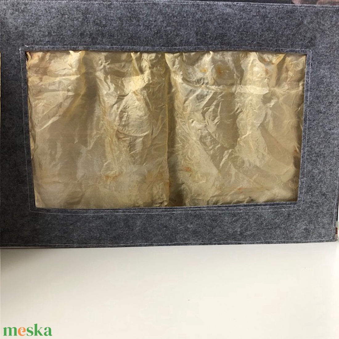 Selyem függönyös, asztali, filc paraván - játék & sport - bábok - báb készlet - Meska.hu