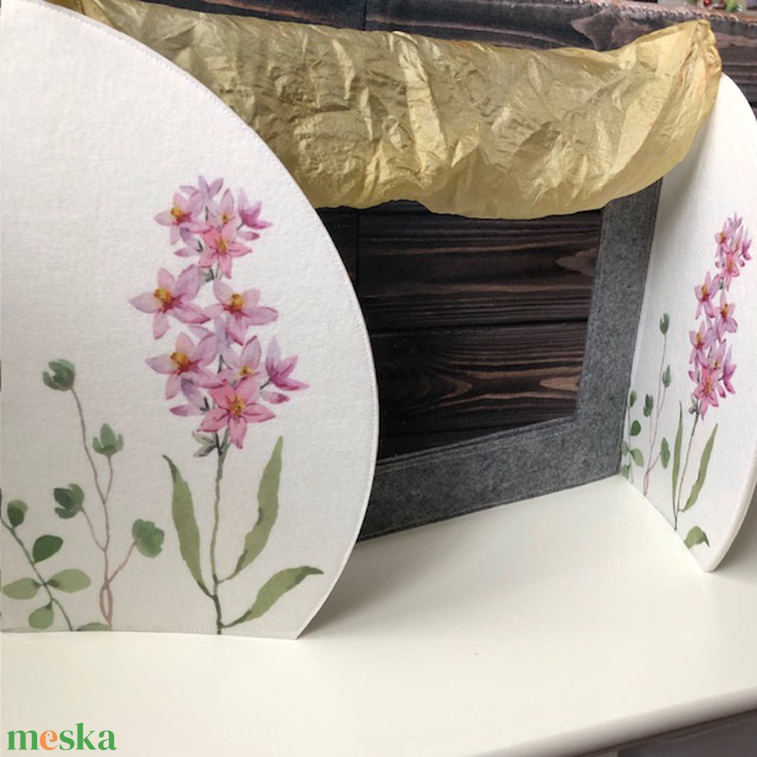 Selyem függönyös, asztali, filc paraván - játék & sport - bábok - báb készlet - Meska.hu