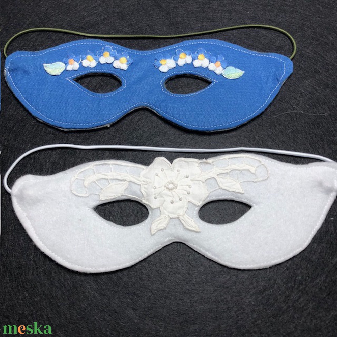 Felnőtt filc maszk - esküvő - kiegészítők - esküvői maszk - Meska.hu