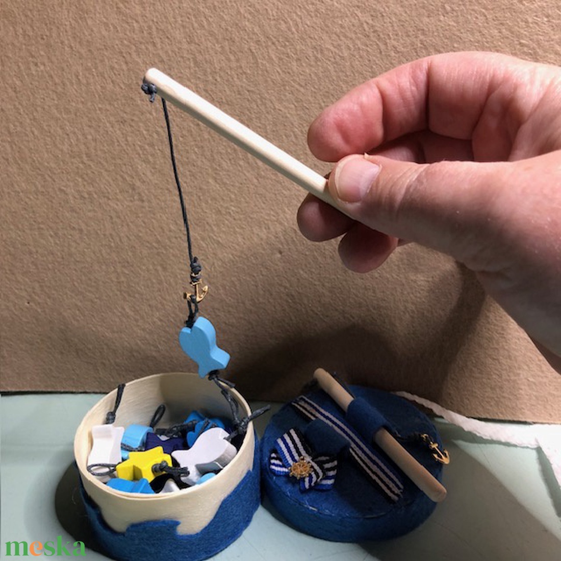 Mini horgászat - játék & sport - táblajáték és kártyajáték - utazójáték - Meska.hu