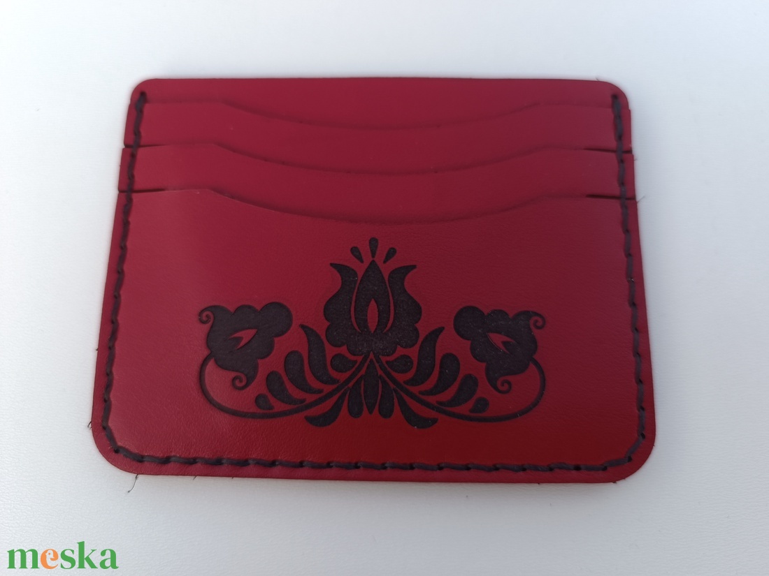 Bőr kártyatartó - táska & tok - pénztárca & más tok - kártyatartó & irattartó - Meska.hu