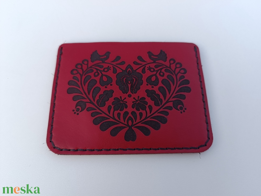 Bőr kártyatartó - táska & tok - pénztárca & más tok - kártyatartó & irattartó - Meska.hu