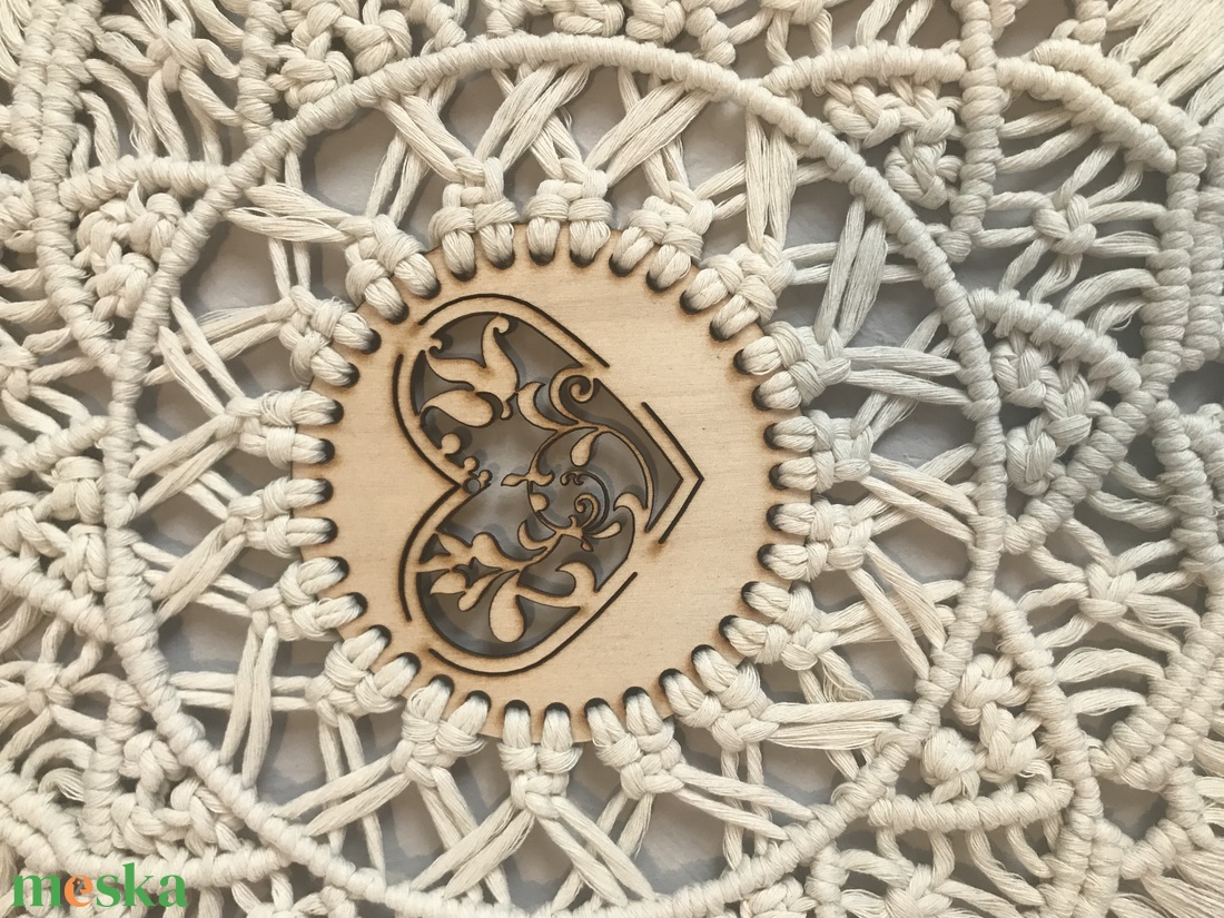 Makramé mandala dekoráció - otthon & életmód - dekoráció - spiritualitás - mandala - Meska.hu