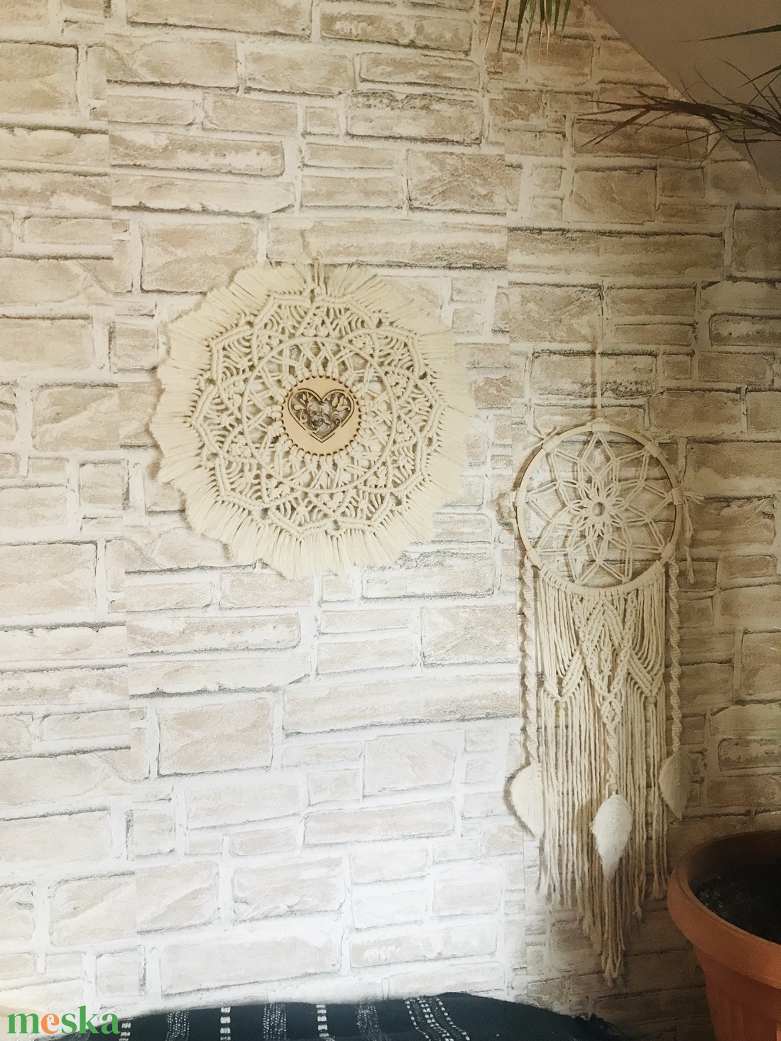 Makramé mandala dekoráció - otthon & életmód - dekoráció - spiritualitás - mandala - Meska.hu
