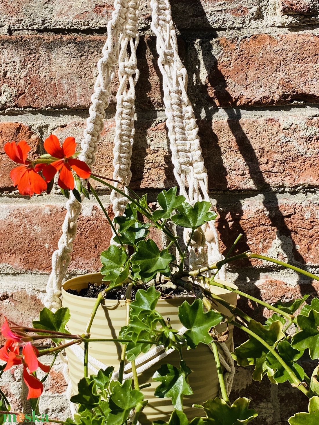 Makramé virágtartó - otthon & életmód - dekoráció - Meska.hu