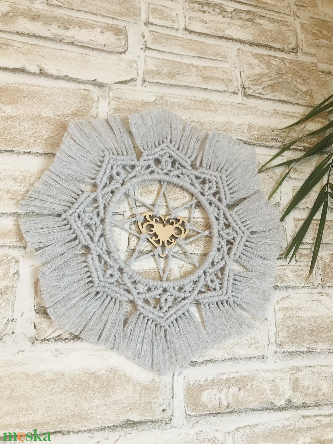 Makramé mandala dekoráció - otthon & életmód - dekoráció - spiritualitás - mandala - Meska.hu