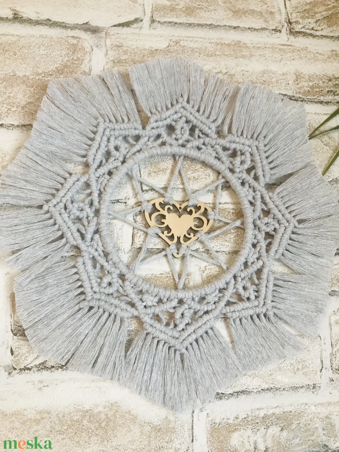 Makramé mandala dekoráció - otthon & életmód - dekoráció - spiritualitás - mandala - Meska.hu