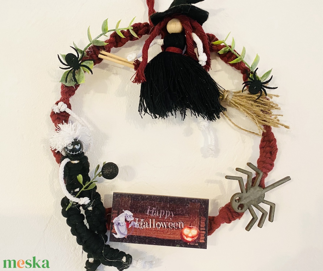 Halloween-i kopogtató -  - otthon & életmód - dekoráció - halloween - halloweeni ajtódíszek és ablakdíszek - Meska.hu
