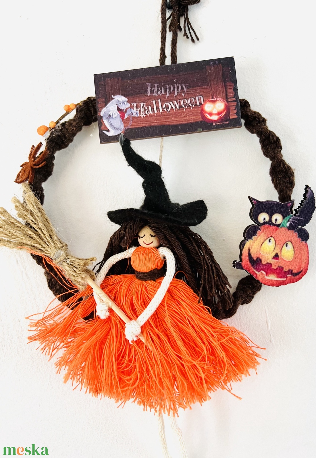 Halloween Boszi kopogtató - otthon & életmód - dekoráció - halloween - halloweeni ajtódíszek és ablakdíszek - Meska.hu Halloween Boszi kopogtató - otthon & életmód - dekoráció - halloween - halloweeni ajtódíszek és ablakdíszek - Meska.hu
