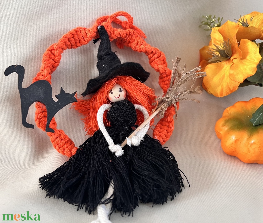 Halloween Boszi kopogtató - otthon & életmód - dekoráció - halloween - halloweeni ajtódíszek és ablakdíszek - Meska.hu Halloween Boszi kopogtató - otthon & életmód - dekoráció - halloween - halloweeni ajtódíszek és ablakdíszek - Meska.hu