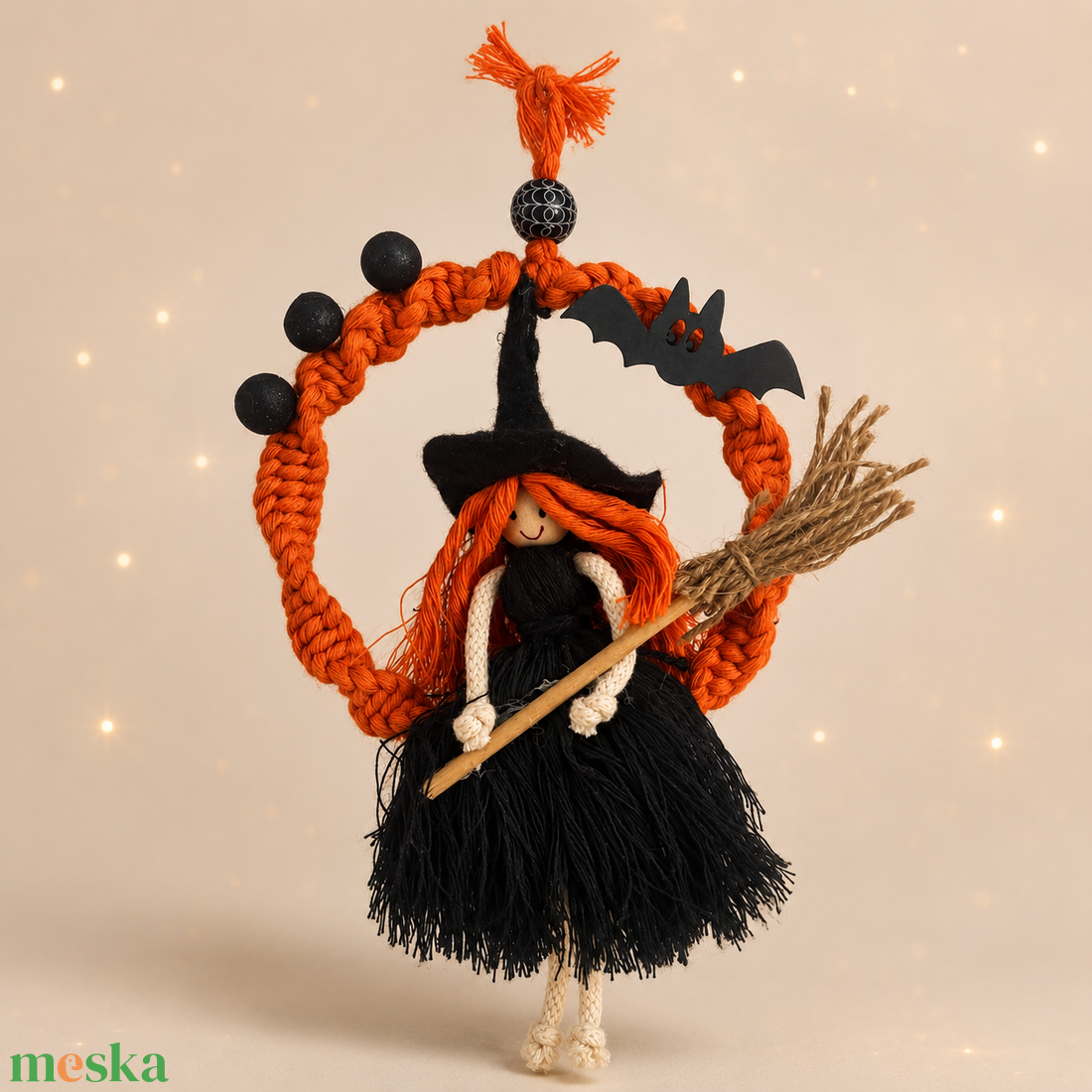 Rőthajú Bűbáj � kézműves halloweeni ajtó- és falidekoráció - otthon & életmód - dekoráció - halloween - halloweeni ajtódíszek és ablakdíszek - Meska.hu