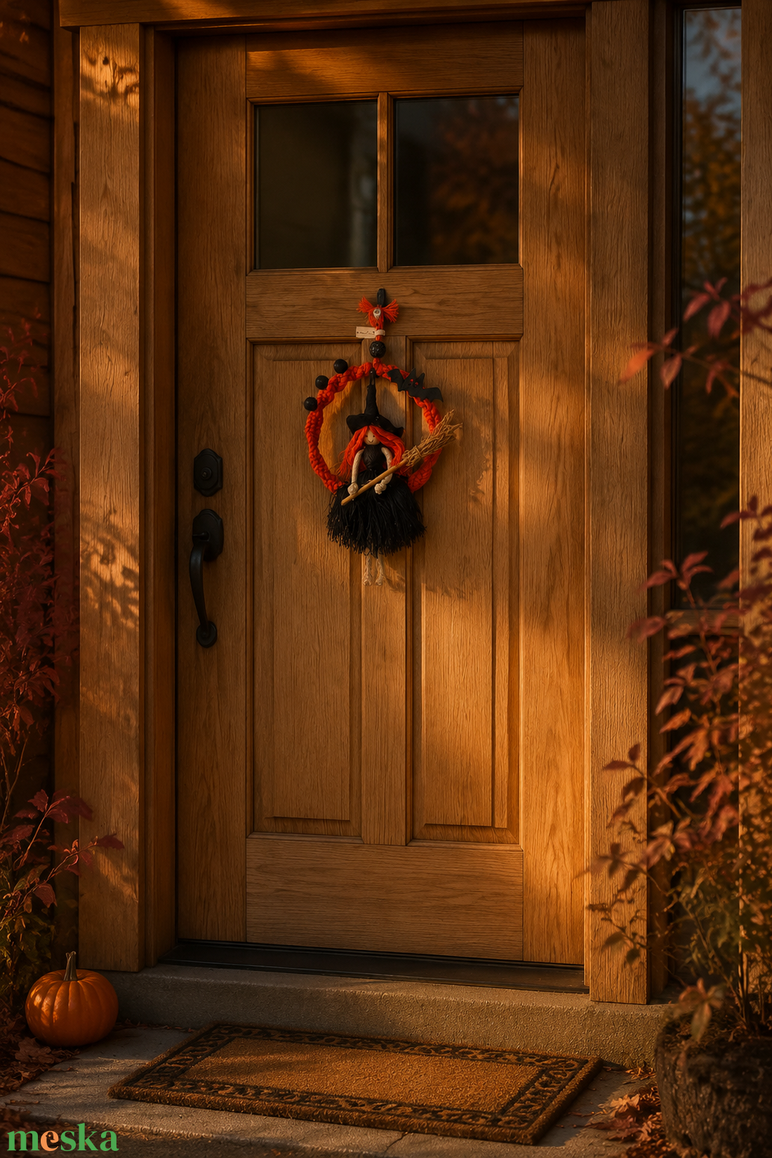 Rőthajú Bűbáj � kézműves halloweeni ajtó- és falidekoráció - otthon & életmód - dekoráció - halloween - halloweeni ajtódíszek és ablakdíszek - Meska.hu