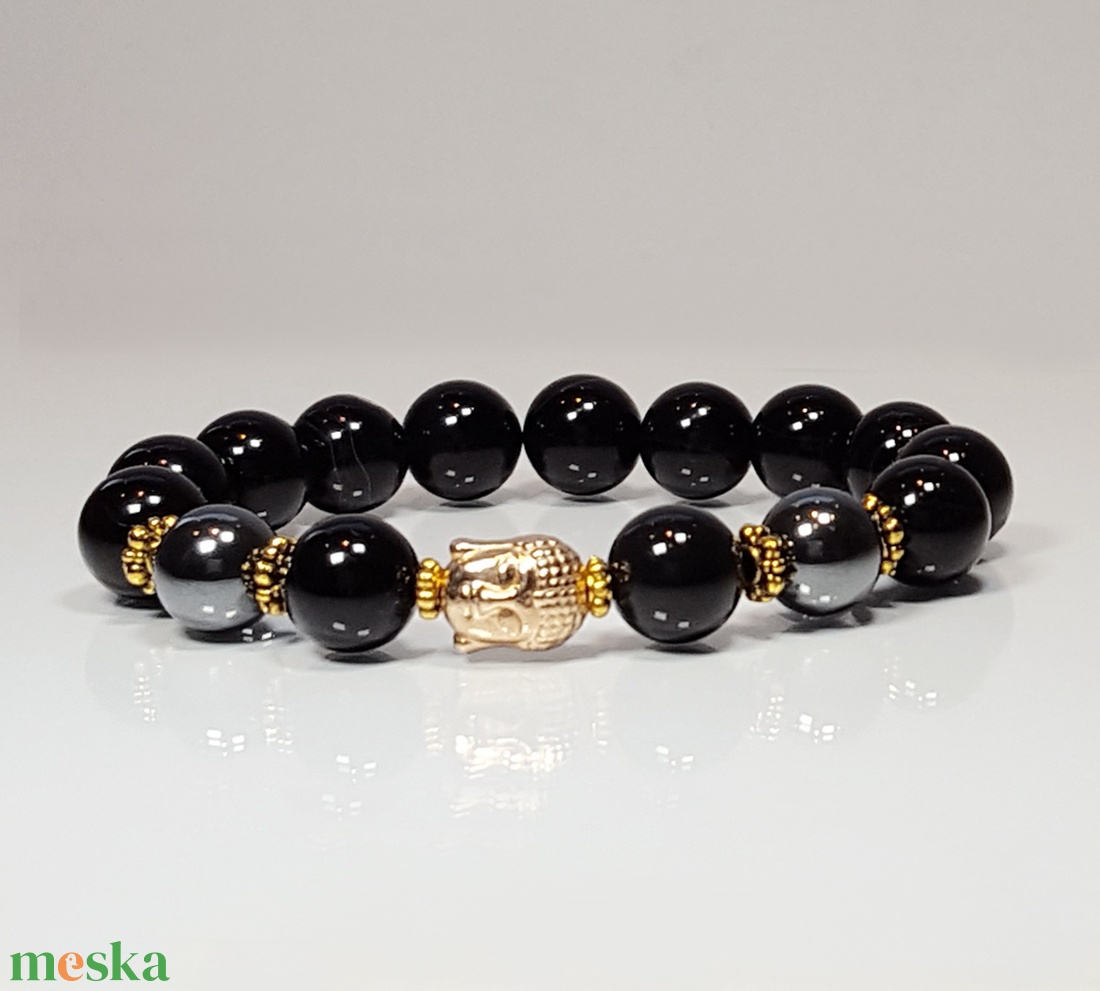 Arany buddha ónix karkötő - ékszer - karkötő - ásványkarkötő - Meska.hu Arany buddha ónix karkötő - ékszer - karkötő - ásványkarkötő - Meska.hu