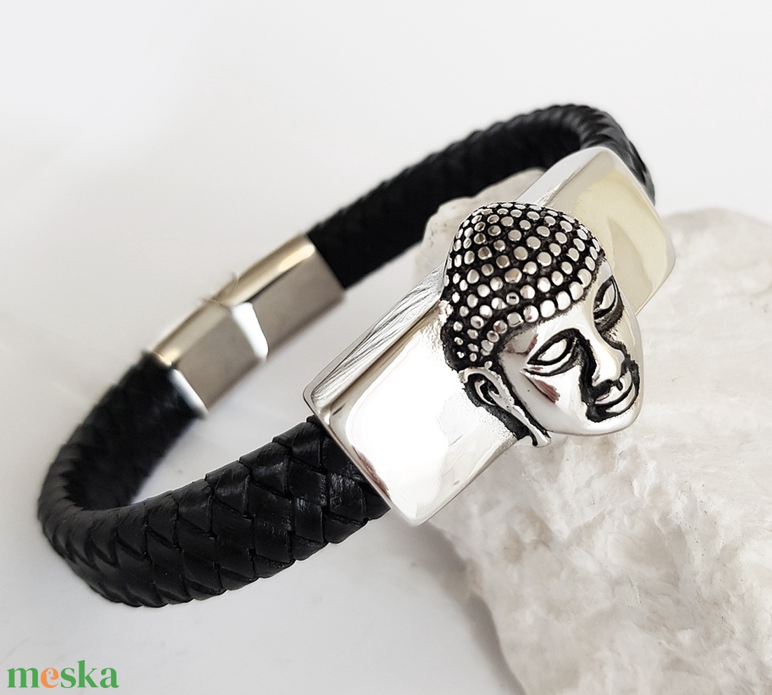 Buddha férfi bőr karkötő - ékszer - karkötő - karkötő medállal - Meska.hu Buddha férfi bőr karkötő - ékszer - karkötő - karkötő medállal - Meska.hu