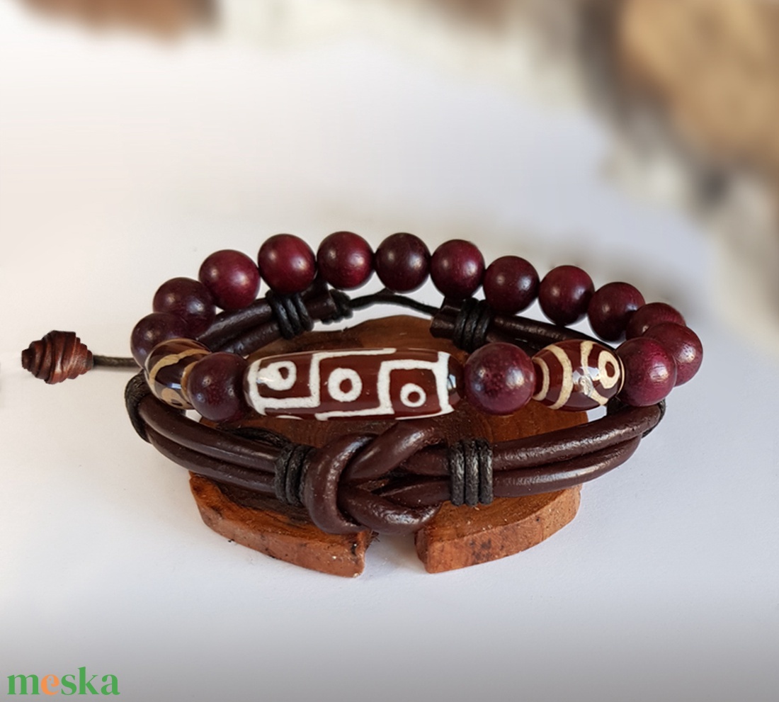 DZI mala buddhista karkötő - otthon & életmód - dekoráció - spiritualitás - mala - Meska.hu