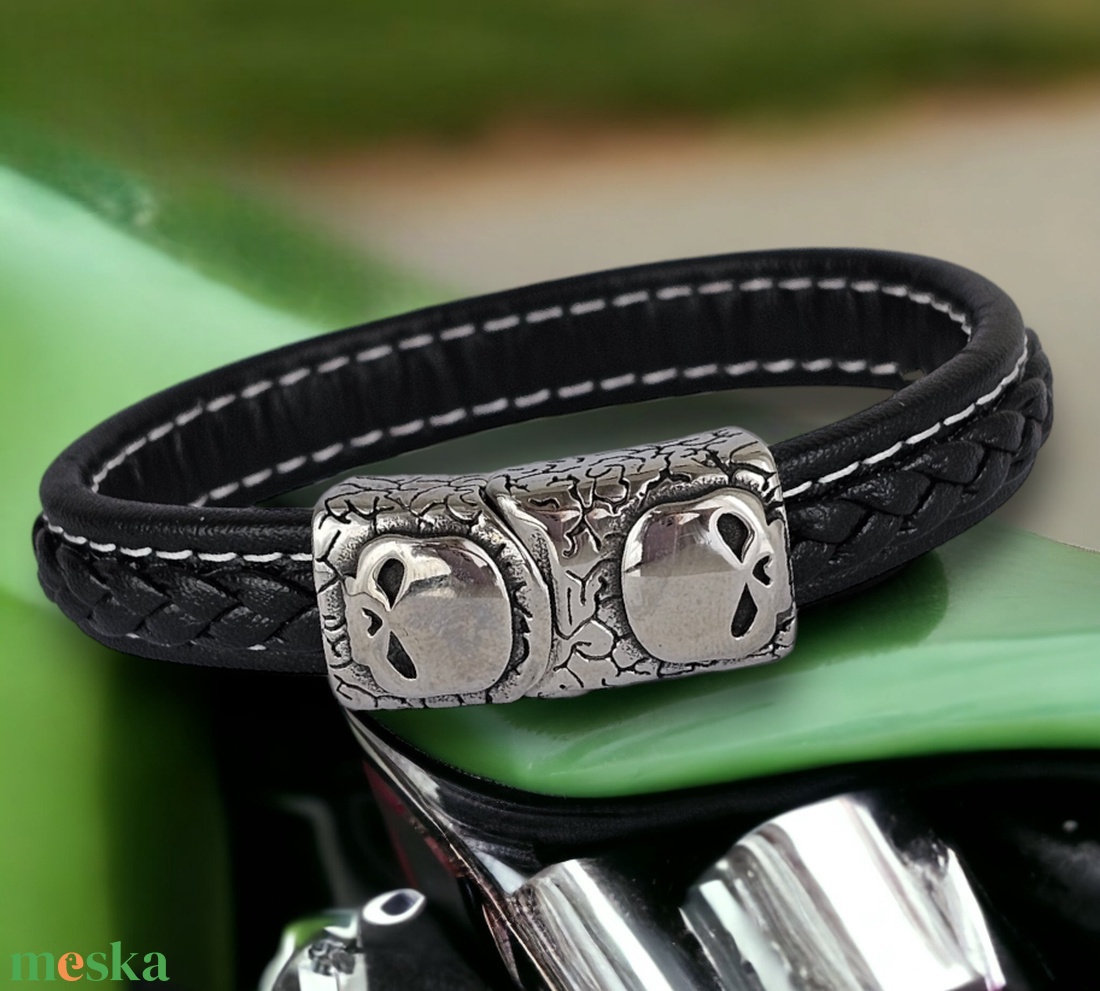 Harley duplafejes férfi karkötő - ékszer - karkötő - karkötő medállal - Meska.hu Harley duplafejes férfi karkötő - ékszer - karkötő - karkötő medállal - Meska.hu