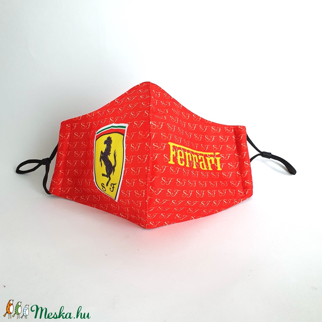 Ferrari textil felnőtt szájmaszk, maszk,  -  - Meska.hu