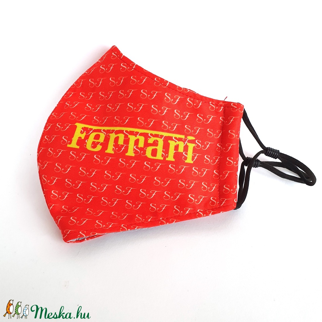 Ferrari textil felnőtt szájmaszk, maszk,  -  - Meska.hu