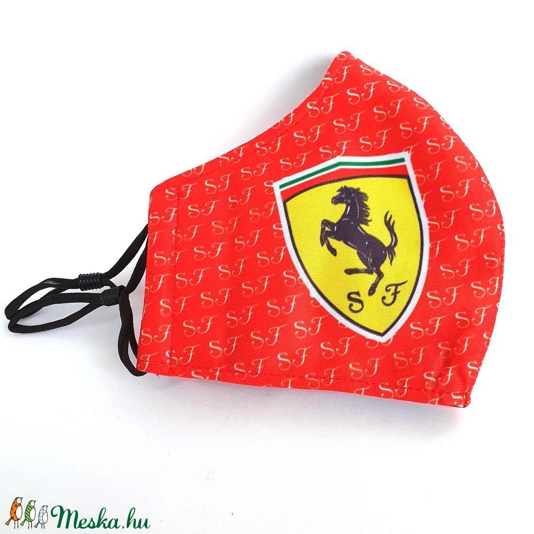 Ferrari textil felnőtt szájmaszk, maszk,  -  - Meska.hu