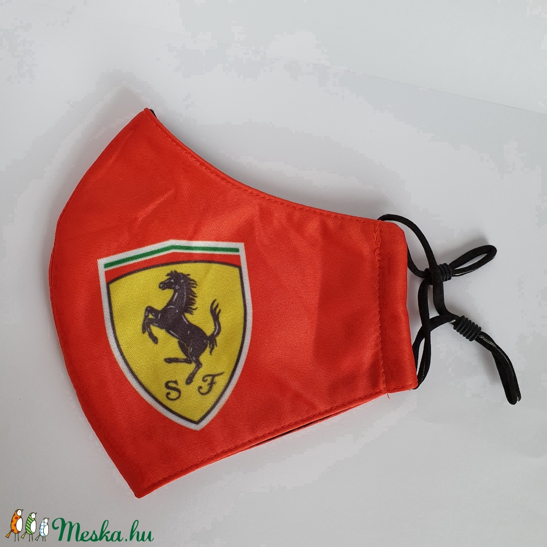 Ferraris piros felnőtt szájmaszk, maszk,  -  - Meska.hu