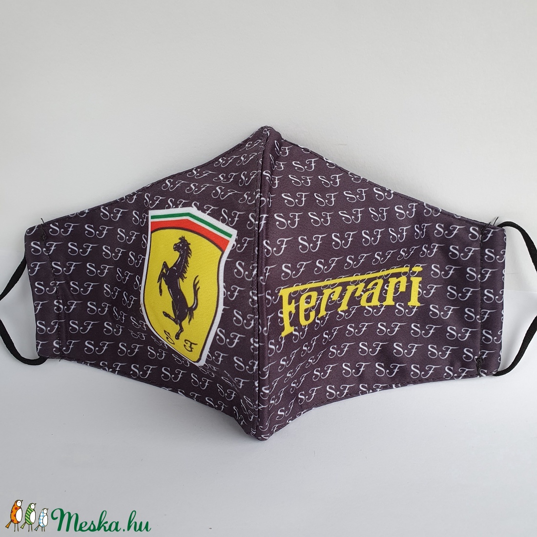 Szürke Ferrari  felnőtt szájmaszk, maszk,  -  - Meska.hu