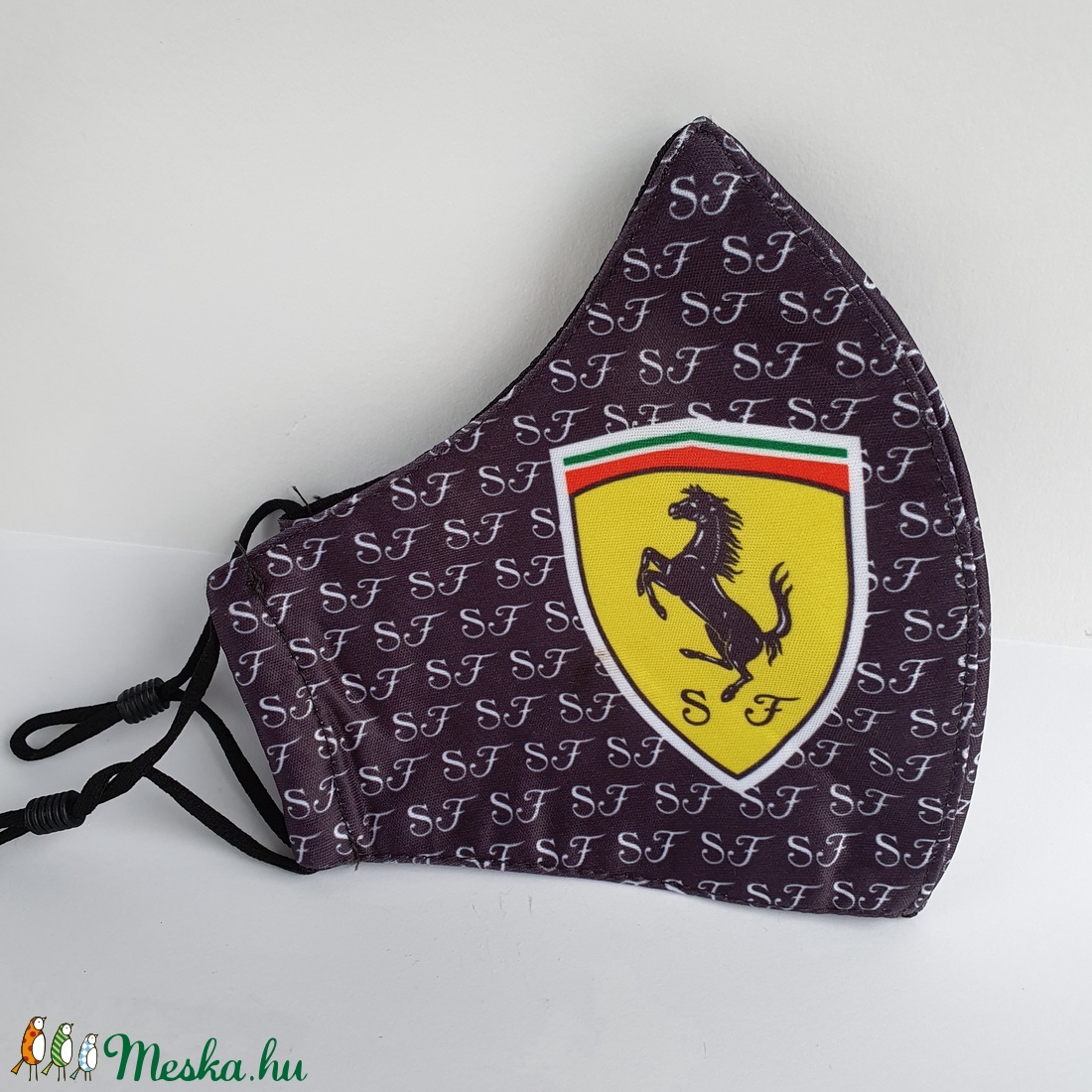 Szürke Ferrari  felnőtt szájmaszk, maszk,  -  - Meska.hu