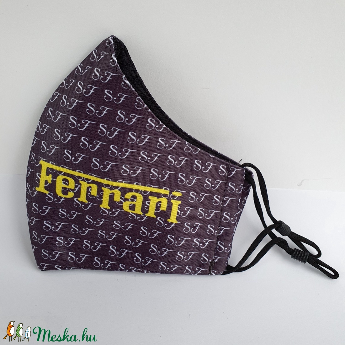 Szürke Ferrari  felnőtt szájmaszk, maszk,  -  - Meska.hu