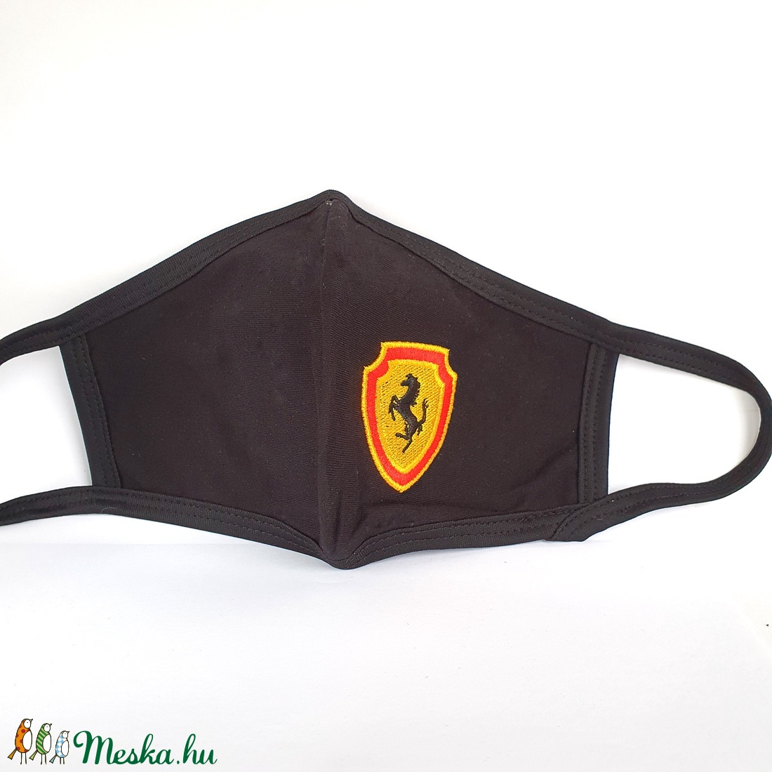 Ferraris  hímzett textil felnőtt szájmaszk, maszk,  - férfi & uniszex - férfi & uniszex - Meska.hu