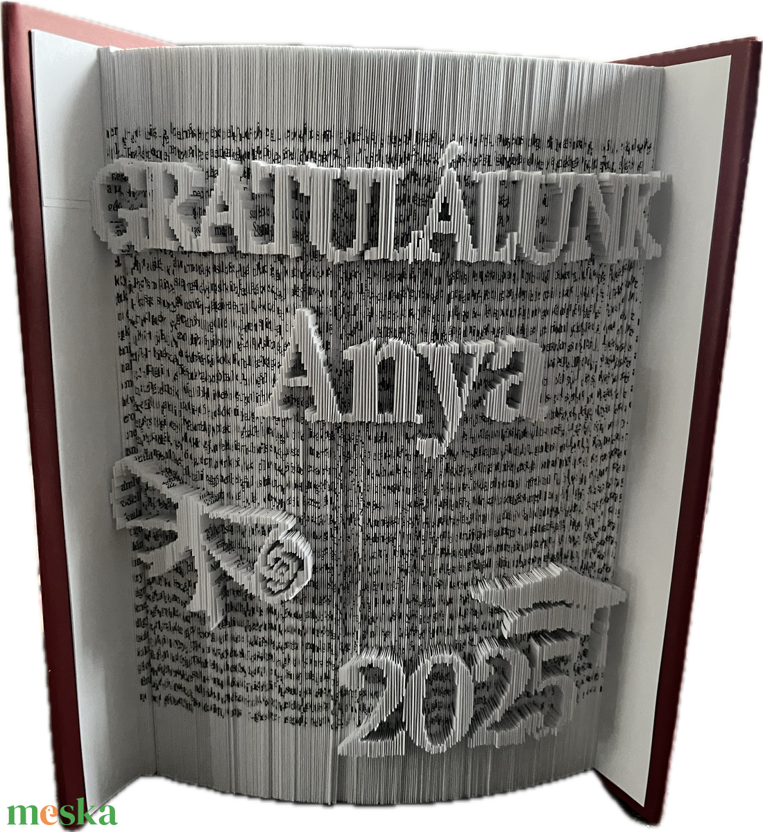 Ballagásra könyvszobor - otthon & életmód - dekoráció - asztal és polc dekoráció - könyvszobor - Meska.hu