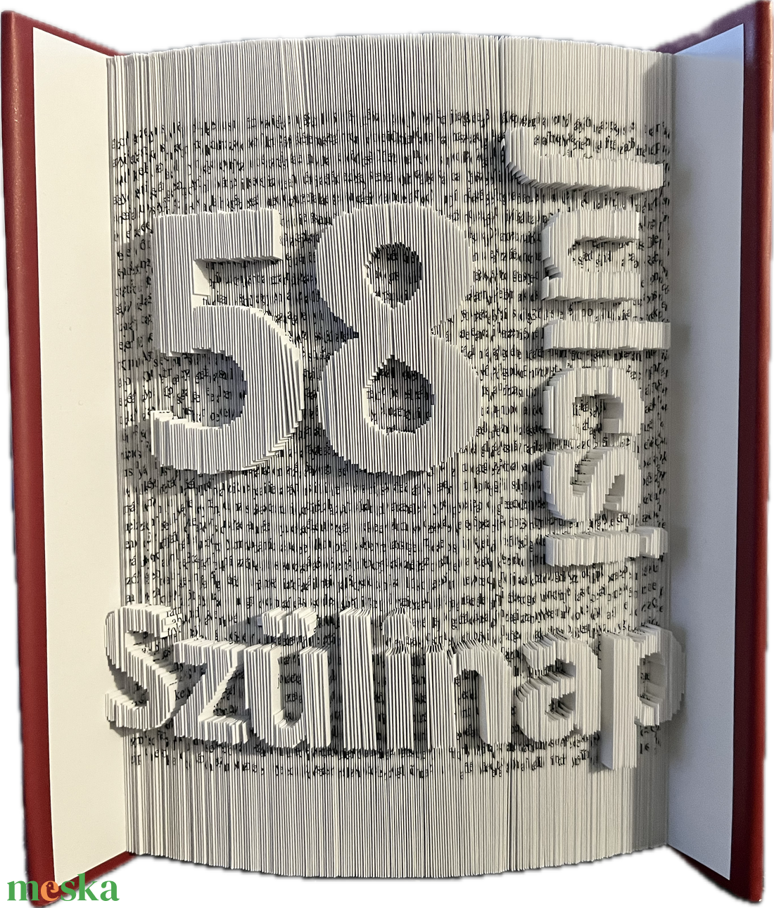 Születésnapra könyvszobor - otthon & életmód - dekoráció - asztal és polc dekoráció - könyvszobor - Meska.hu