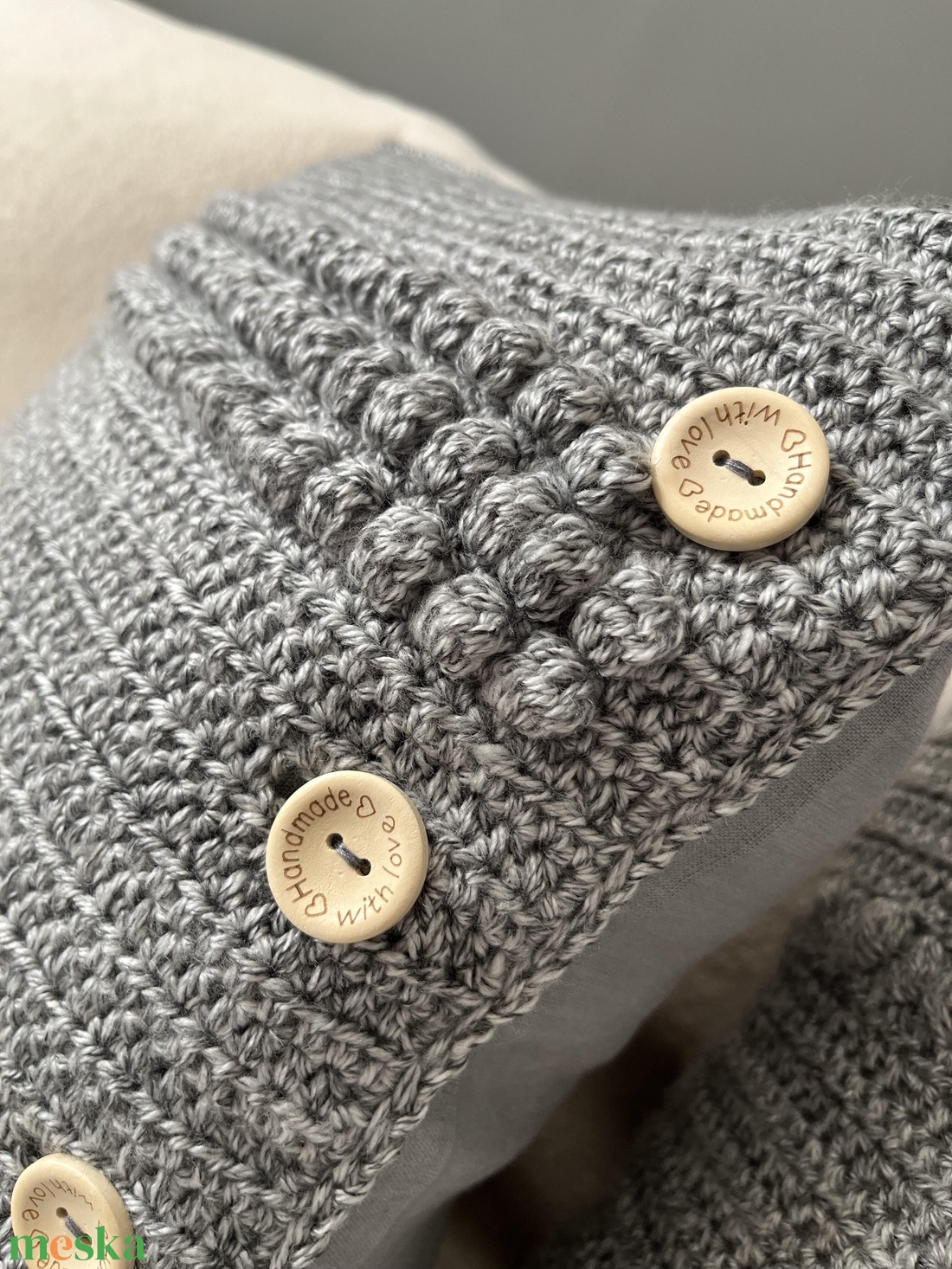 Horgolt párnahuzat buborékos mintával � prémium kivitel - otthon & életmód - lakástextil - párna & párnahuzat - díszpárnahuzat - Meska.hu