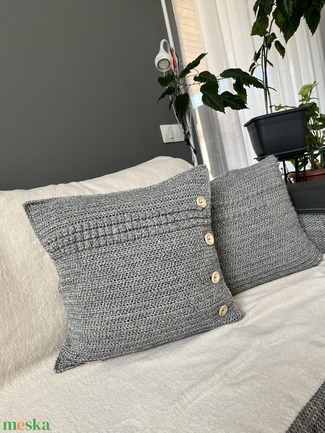 Horgolt párnahuzat buborékos mintával � prémium kivitel - otthon & életmód - lakástextil - párna & párnahuzat - díszpárnahuzat - Meska.hu