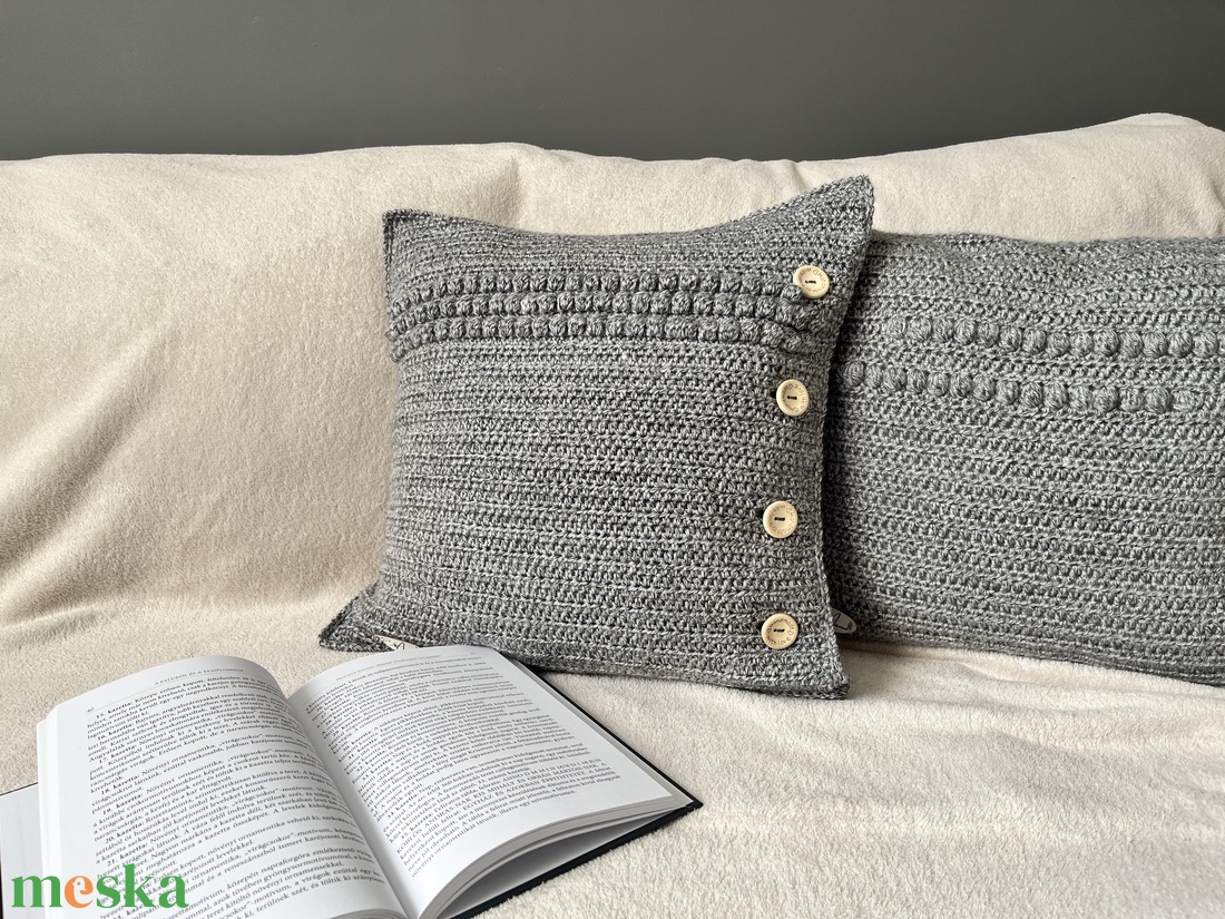 Horgolt párnahuzat buborékos mintával � prémium kivitel - otthon & életmód - lakástextil - párna & párnahuzat - díszpárnahuzat - Meska.hu