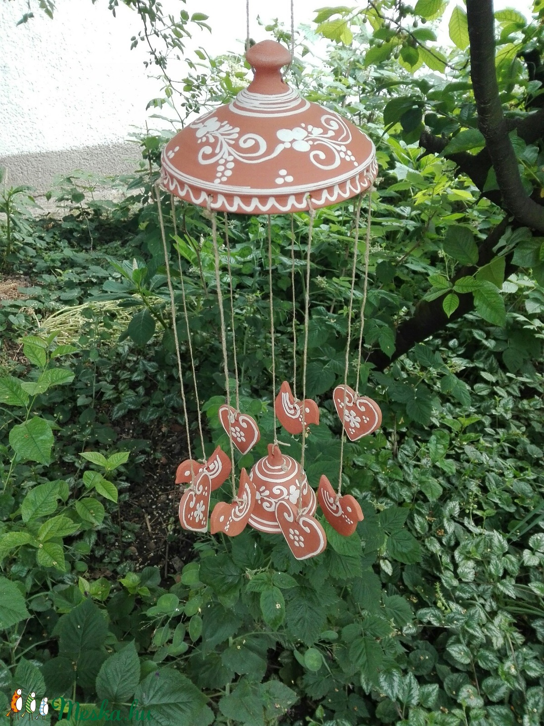 Szélcsengő virágos, szives - - Meska.hu Szélcsengő virágos, szives - - Meska.hu