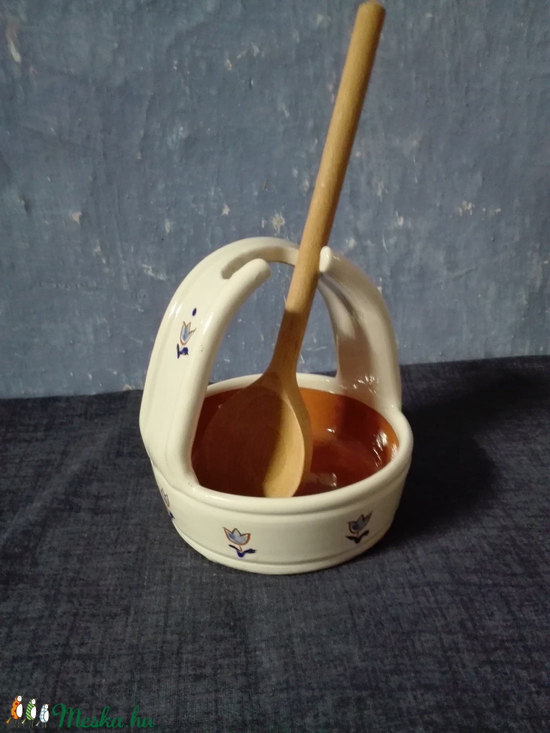Álló fakanál támaszték kék tulipános - otthon & életmód - konyhafelszerelés, tálalás - Meska.hu Álló fakanál támaszték kék tulipános - otthon & életmód - konyhafelszerelés, tálalás - Meska.hu