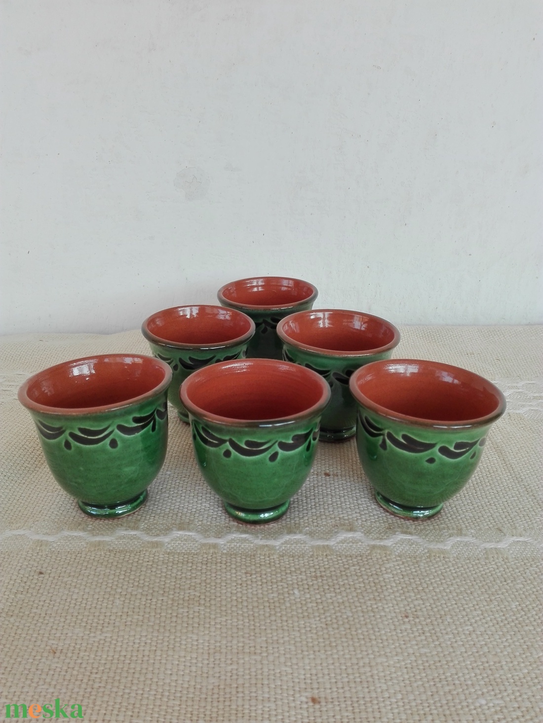 Mintás pálinkás pohár készlet - otthon & életmód - konyhafelszerelés, tálalás - tálalás - pálinkás poharak, szettek - Meska.hu