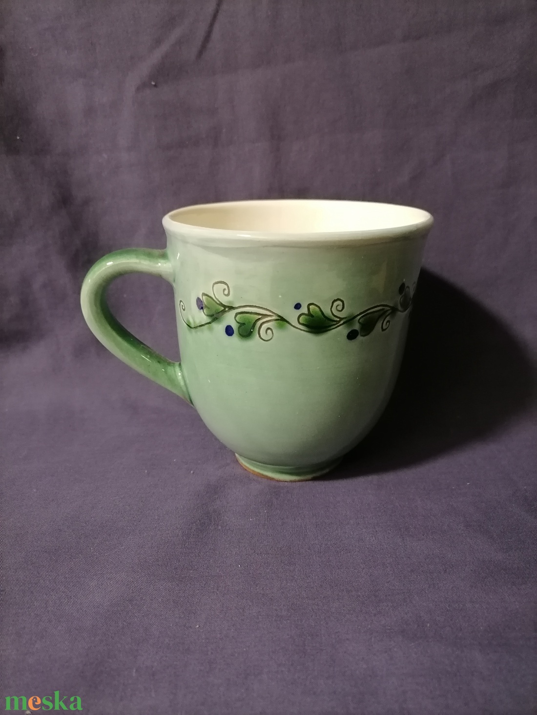 Zöld  bögre - otthon & életmód - konyhafelszerelés, tálalás - tálalás - bögre & csésze - Meska.hu