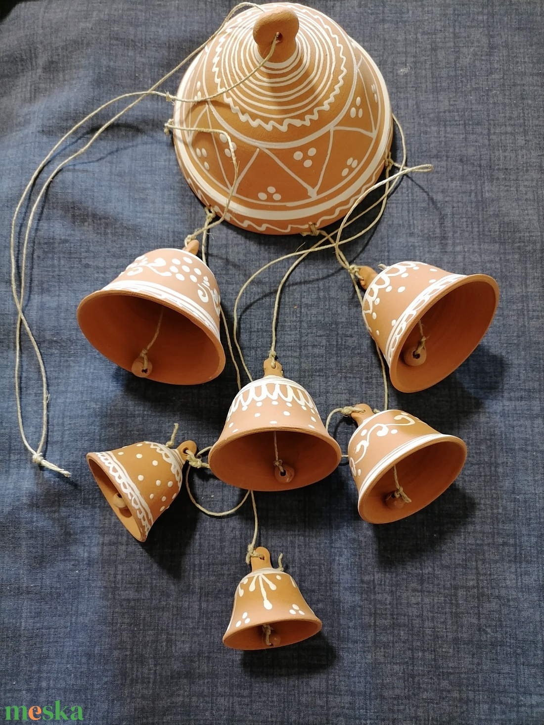 Szélcsengő csengőkkel - otthon & életmód - ház & kert - szélcsengő - Meska.hu