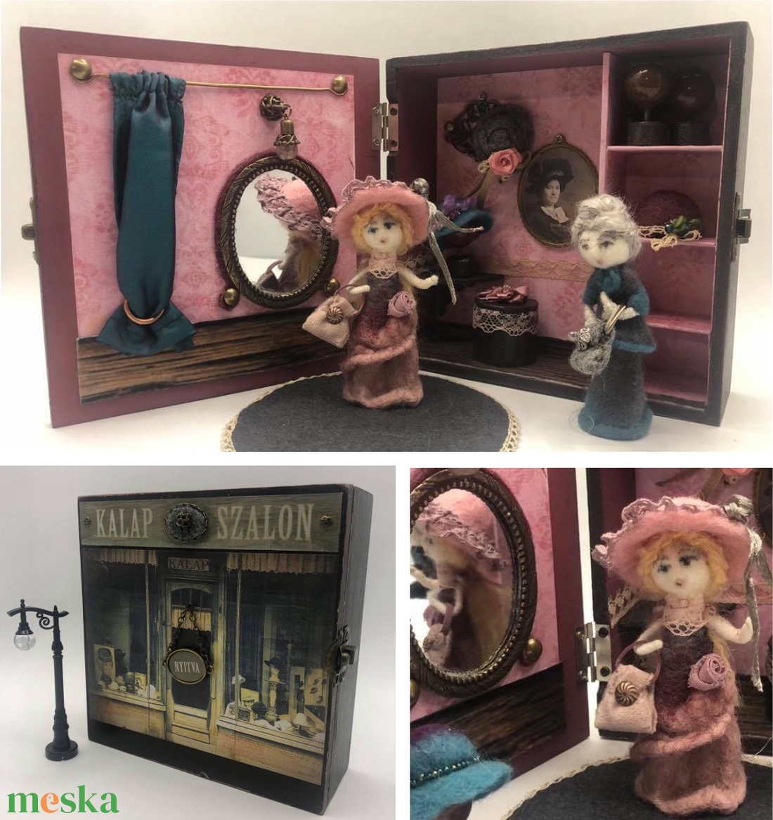 KALAPSZALON NEMEZ BABÁKKAL - otthon & életmód - dekoráció - Meska.hu