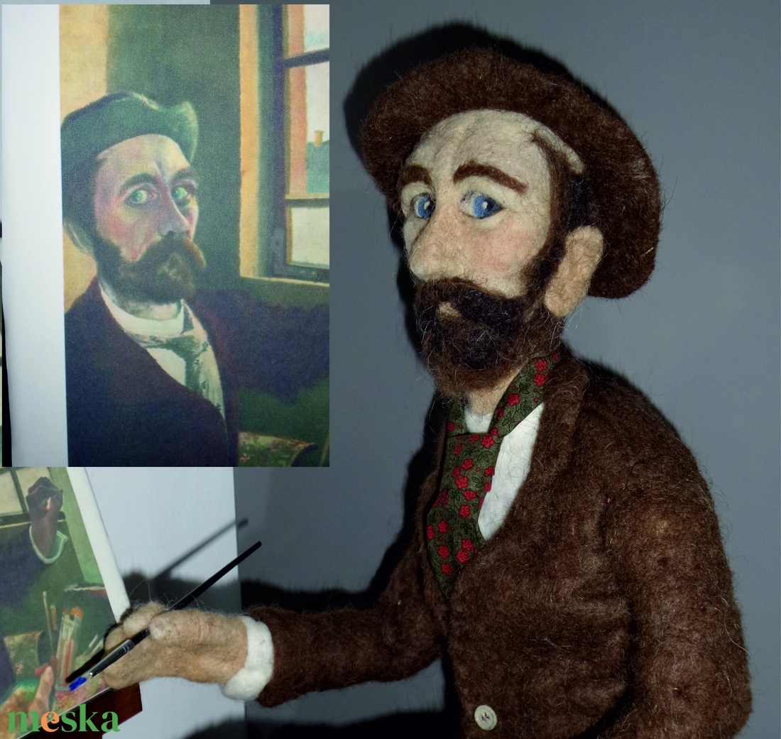 Gyapjú dombor-portré - művészet - portré & karikatúra - portré - Meska.hu