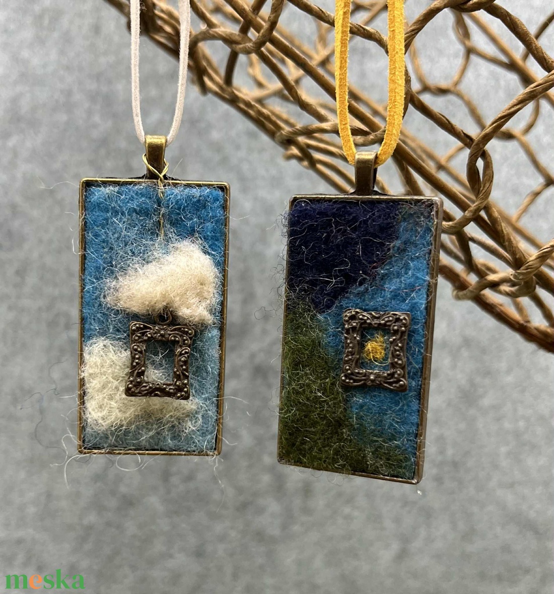 Nemez medál  Remény - ékszer - nyaklánc - medál - Meska.hu