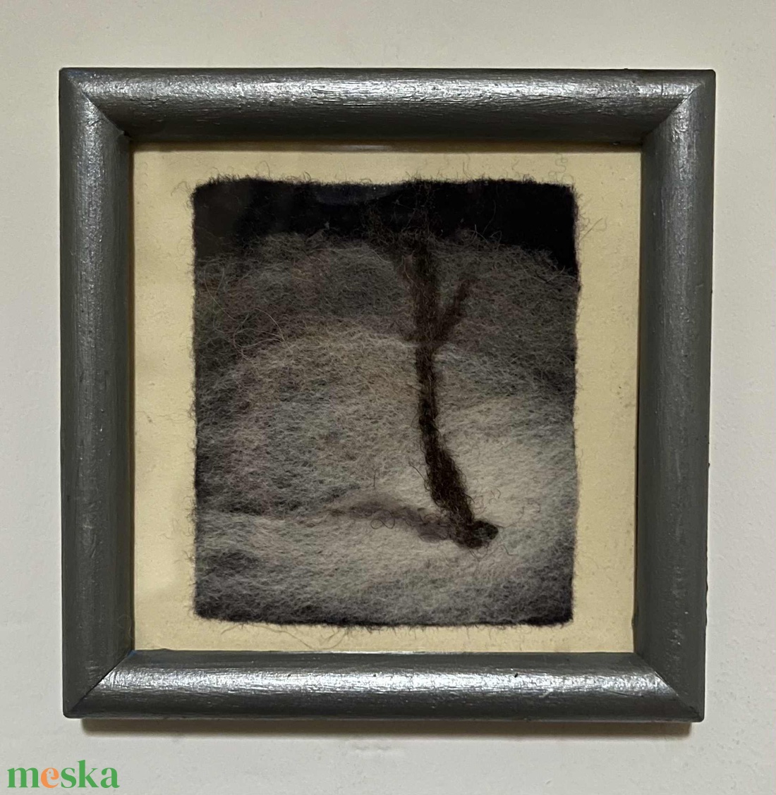 Téli tűnemezelt kép - otthon & életmód - dekoráció - fali és függő dekoráció - falra akasztható dekor - Meska.hu