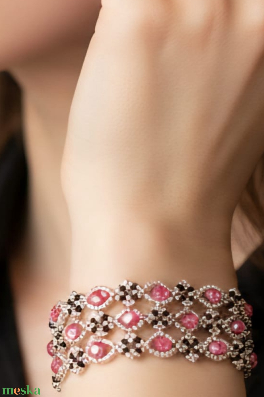 Írisz  - ékszer - karkötő - gyöngyös karkötő - Meska.hu