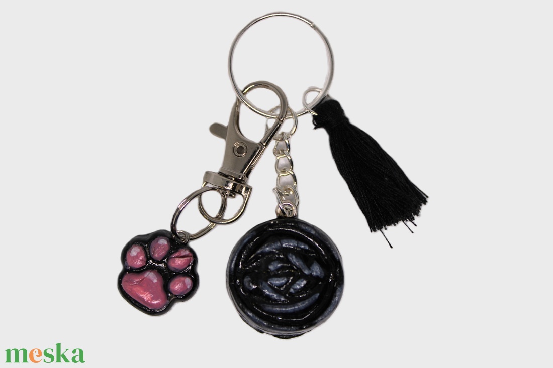 Fekete cicás ajándékcsomag - ékszer - ékszerszett - Meska.hu