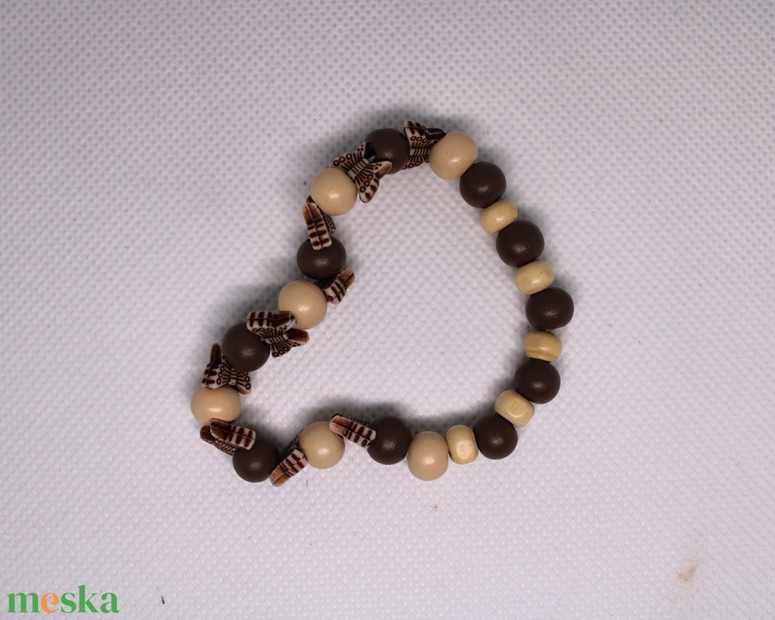 Női pillangós karkötő - ékszer - karkötő - gyöngyös karkötő - Meska.hu