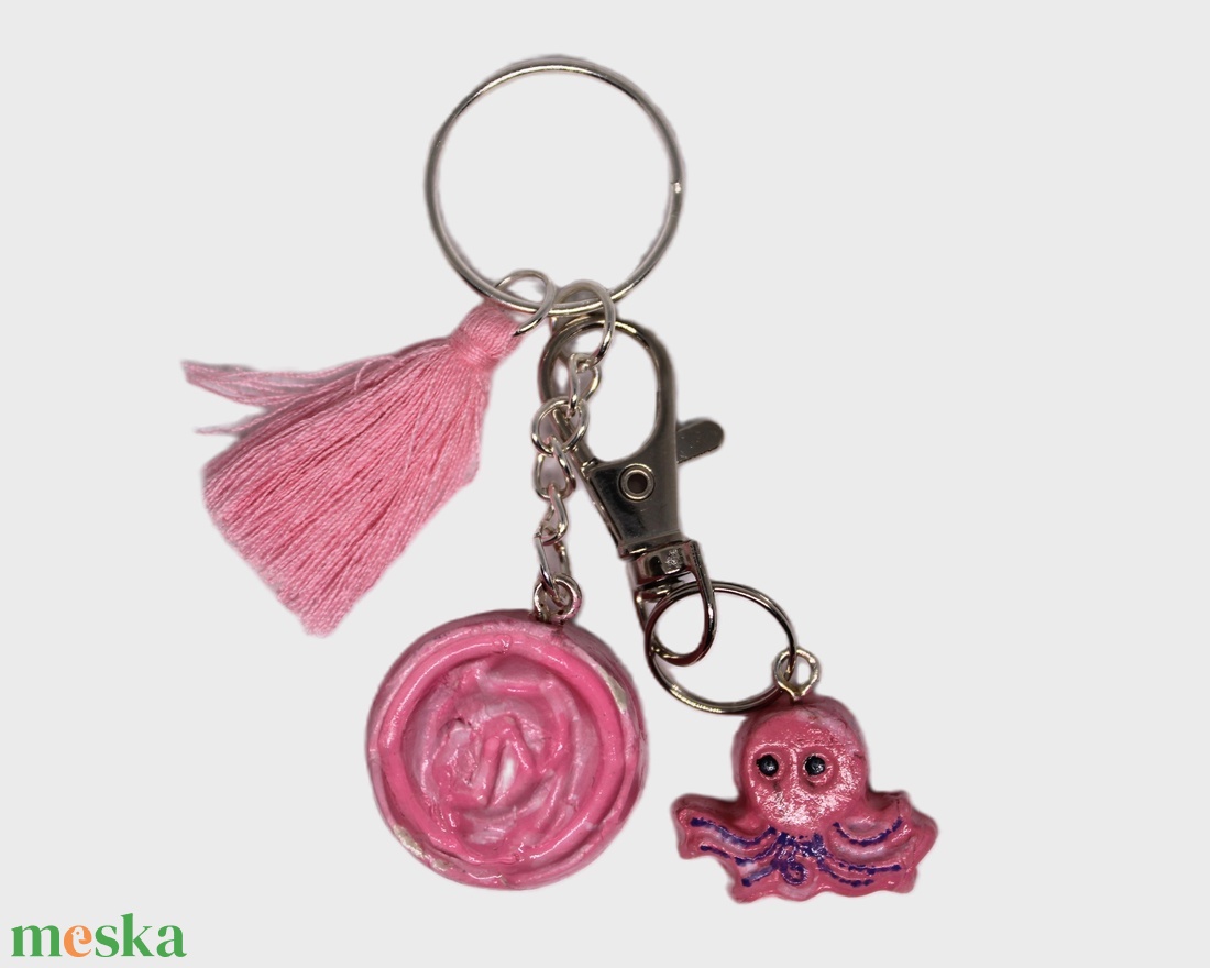 Rózsaszín virágos női ajándékcsomag - ékszer - ékszerszett - Meska.hu